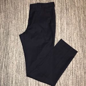 H&M Dark Navy Blue Slim Fit Suit Pants 34RX31”